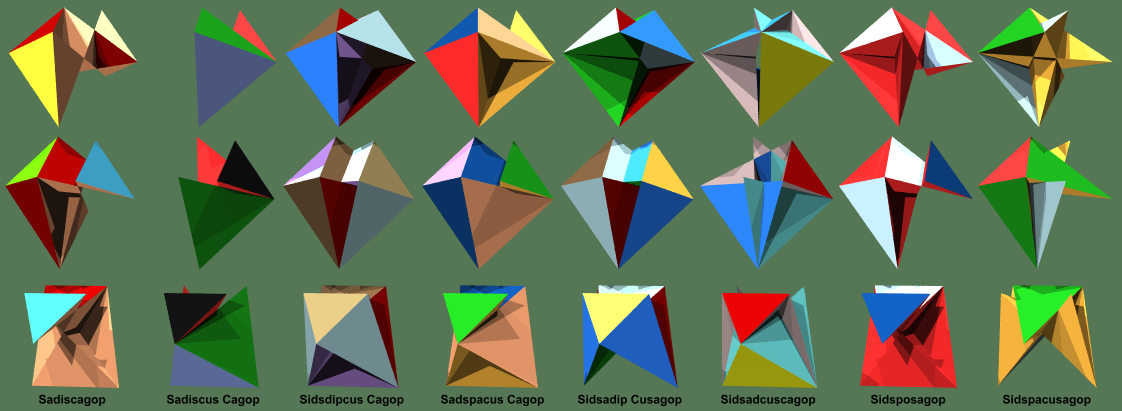 Verfs of Half Symmetric Ondip Scaliforms