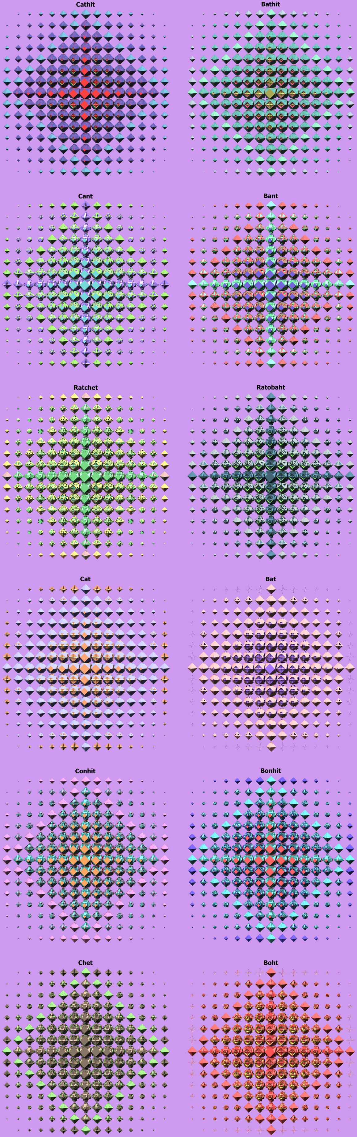 Sections of the Full Symmetric Pairs of Rat Regiment