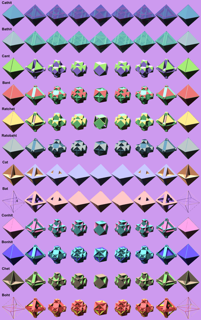 Verfs of the Full Symmetric Pairs of Rat Regiment
